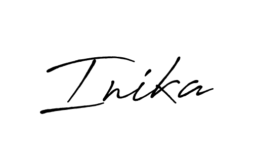 Use a signature maker to create a handwritten signature online. With this signature software, you can design (Antro_Vectra_Bolder) your own signature for name Inika. Inika signature style 7 images and pictures png