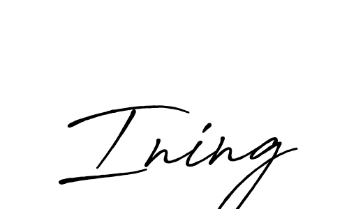 Antro_Vectra_Bolder is a professional signature style that is perfect for those who want to add a touch of class to their signature. It is also a great choice for those who want to make their signature more unique. Get Ining name to fancy signature for free. Ining signature style 7 images and pictures png