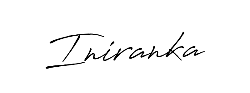 Make a beautiful signature design for name Iniranka. With this signature (Antro_Vectra_Bolder) style, you can create a handwritten signature for free. Iniranka signature style 7 images and pictures png