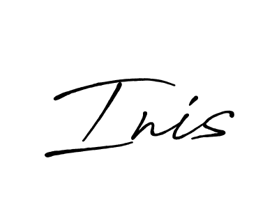 Design your own signature with our free online signature maker. With this signature software, you can create a handwritten (Antro_Vectra_Bolder) signature for name Inis. Inis signature style 7 images and pictures png