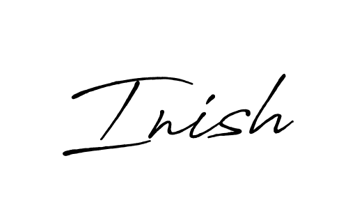 The best way (Antro_Vectra_Bolder) to make a short signature is to pick only two or three words in your name. The name Inish include a total of six letters. For converting this name. Inish signature style 7 images and pictures png