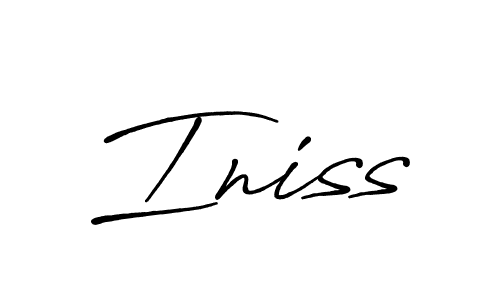 How to make Iniss name signature. Use Antro_Vectra_Bolder style for creating short signs online. This is the latest handwritten sign. Iniss signature style 7 images and pictures png