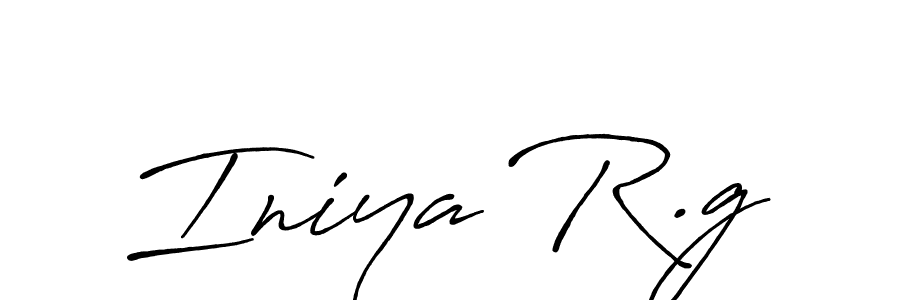 if you are searching for the best signature style for your name Iniya R.g. so please give up your signature search. here we have designed multiple signature styles  using Antro_Vectra_Bolder. Iniya R.g signature style 7 images and pictures png