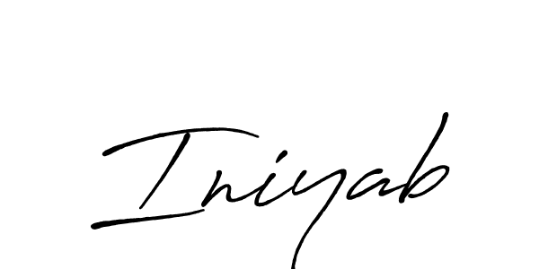 if you are searching for the best signature style for your name Iniyab. so please give up your signature search. here we have designed multiple signature styles  using Antro_Vectra_Bolder. Iniyab signature style 7 images and pictures png