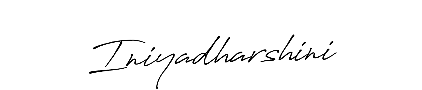 Similarly Antro_Vectra_Bolder is the best handwritten signature design. Signature creator online .You can use it as an online autograph creator for name Iniyadharshini. Iniyadharshini signature style 7 images and pictures png