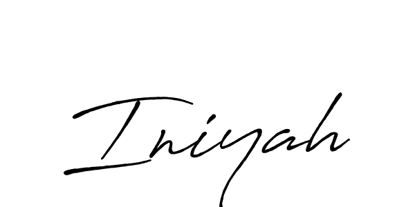 Iniyah stylish signature style. Best Handwritten Sign (Antro_Vectra_Bolder) for my name. Handwritten Signature Collection Ideas for my name Iniyah. Iniyah signature style 7 images and pictures png