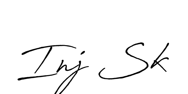 Design your own signature with our free online signature maker. With this signature software, you can create a handwritten (Antro_Vectra_Bolder) signature for name Inj Sk. Inj Sk signature style 7 images and pictures png