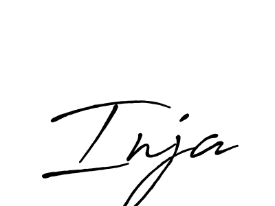 You should practise on your own different ways (Antro_Vectra_Bolder) to write your name (Inja) in signature. don't let someone else do it for you. Inja signature style 7 images and pictures png
