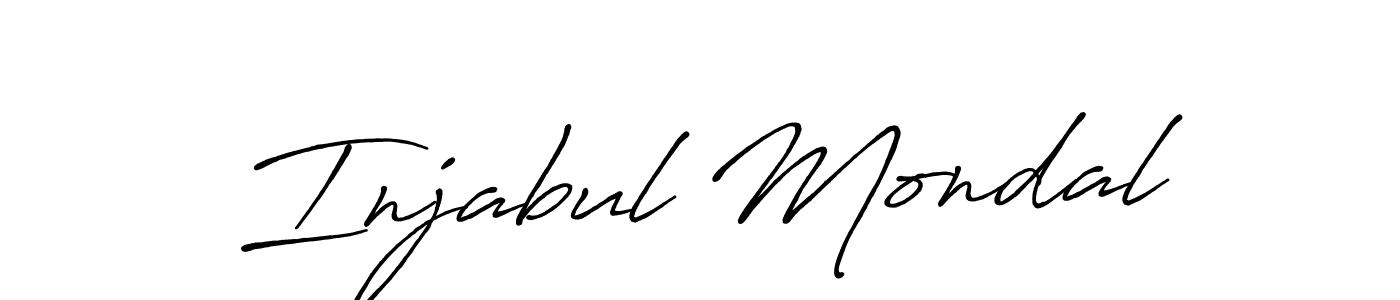 Use a signature maker to create a handwritten signature online. With this signature software, you can design (Antro_Vectra_Bolder) your own signature for name Injabul Mondal. Injabul Mondal signature style 7 images and pictures png