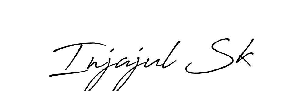 Use a signature maker to create a handwritten signature online. With this signature software, you can design (Antro_Vectra_Bolder) your own signature for name Injajul Sk. Injajul Sk signature style 7 images and pictures png