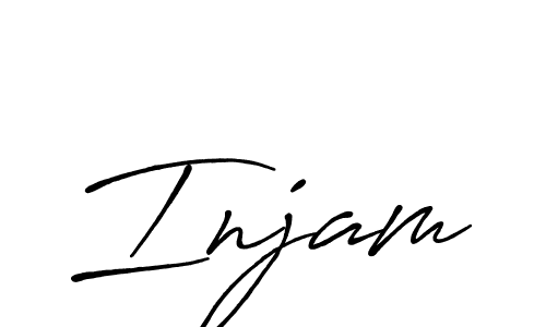 if you are searching for the best signature style for your name Injam. so please give up your signature search. here we have designed multiple signature styles  using Antro_Vectra_Bolder. Injam signature style 7 images and pictures png