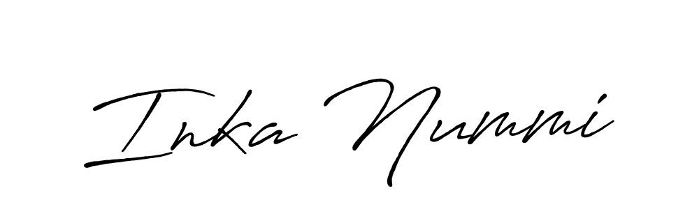 Once you've used our free online signature maker to create your best signature Antro_Vectra_Bolder style, it's time to enjoy all of the benefits that Inka Nummi name signing documents. Inka Nummi signature style 7 images and pictures png