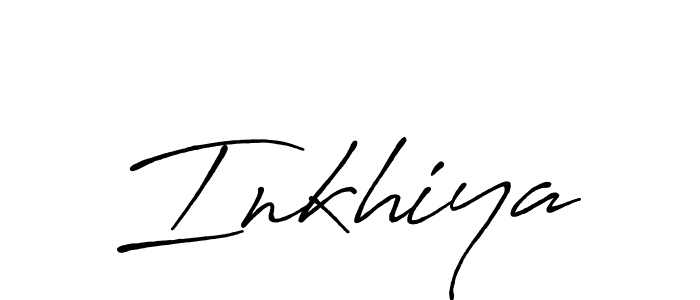 Use a signature maker to create a handwritten signature online. With this signature software, you can design (Antro_Vectra_Bolder) your own signature for name Inkhiya. Inkhiya signature style 7 images and pictures png