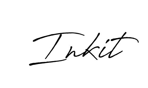 How to make Inkit signature? Antro_Vectra_Bolder is a professional autograph style. Create handwritten signature for Inkit name. Inkit signature style 7 images and pictures png