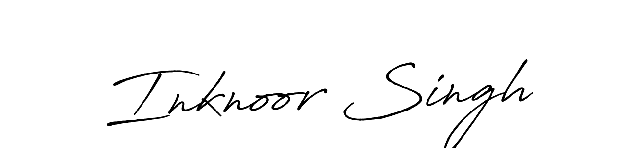 The best way (Antro_Vectra_Bolder) to make a short signature is to pick only two or three words in your name. The name Inknoor Singh include a total of six letters. For converting this name. Inknoor Singh signature style 7 images and pictures png