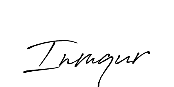 Make a beautiful signature design for name Inmqur. With this signature (Antro_Vectra_Bolder) style, you can create a handwritten signature for free. Inmqur signature style 7 images and pictures png