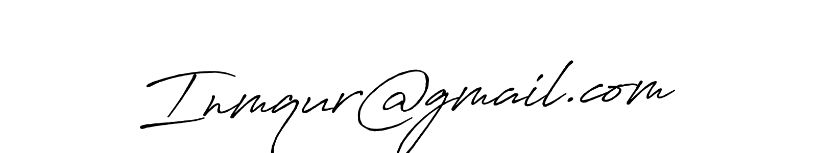 It looks lik you need a new signature style for name Inmqur@gmail.com. Design unique handwritten (Antro_Vectra_Bolder) signature with our free signature maker in just a few clicks. Inmqur@gmail.com signature style 7 images and pictures png