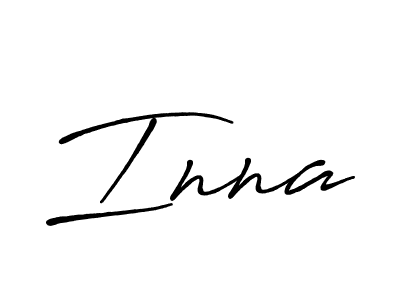 Inna stylish signature style. Best Handwritten Sign (Antro_Vectra_Bolder) for my name. Handwritten Signature Collection Ideas for my name Inna. Inna signature style 7 images and pictures png