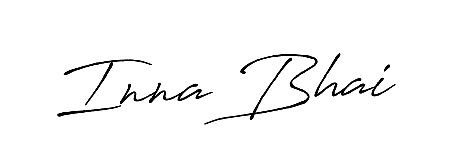 The best way (Antro_Vectra_Bolder) to make a short signature is to pick only two or three words in your name. The name Inna Bhai include a total of six letters. For converting this name. Inna Bhai signature style 7 images and pictures png