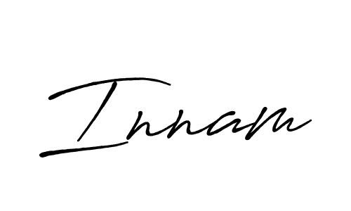 Design your own signature with our free online signature maker. With this signature software, you can create a handwritten (Antro_Vectra_Bolder) signature for name Innam. Innam signature style 7 images and pictures png