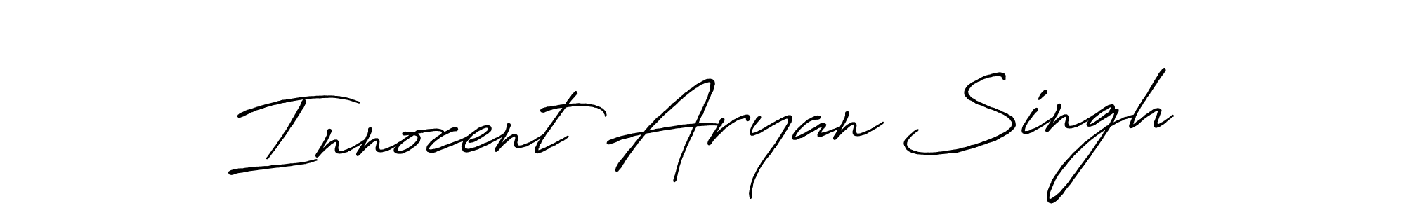 How to make Innocent Aryan Singh signature? Antro_Vectra_Bolder is a professional autograph style. Create handwritten signature for Innocent Aryan Singh name. Innocent Aryan Singh signature style 7 images and pictures png