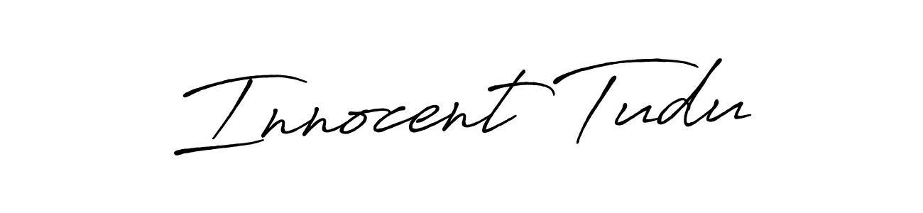 Use a signature maker to create a handwritten signature online. With this signature software, you can design (Antro_Vectra_Bolder) your own signature for name Innocent Tudu. Innocent Tudu signature style 7 images and pictures png