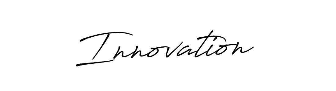 How to make Innovation  name signature. Use Antro_Vectra_Bolder style for creating short signs online. This is the latest handwritten sign. Innovation  signature style 7 images and pictures png