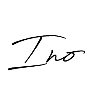 The best way (Antro_Vectra_Bolder) to make a short signature is to pick only two or three words in your name. The name Ino include a total of six letters. For converting this name. Ino signature style 7 images and pictures png