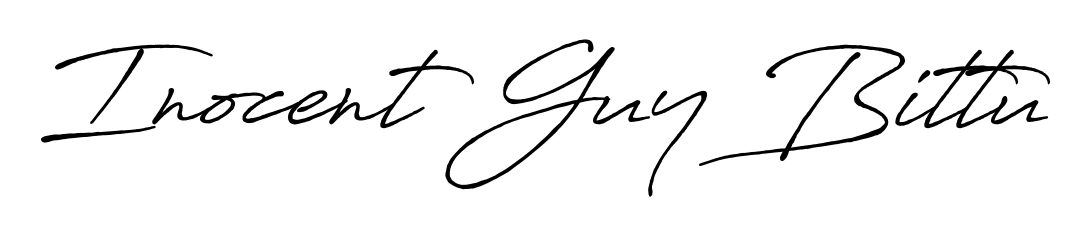 Achieve flawless digital penmanship with Inocent Guy Bittu name in Antro_Vectra_Bolder font. The perfect tool for creating online signatures. Inocent Guy Bittu signature style 7 images and pictures png
