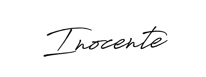 Make a beautiful signature design for name Inocente. Use this online signature maker to create a handwritten signature for free. Inocente signature style 7 images and pictures png