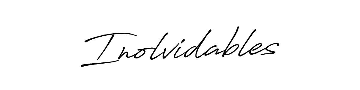 It looks lik you need a new signature style for name Inolvidables. Design unique handwritten (Antro_Vectra_Bolder) signature with our free signature maker in just a few clicks. Inolvidables signature style 7 images and pictures png