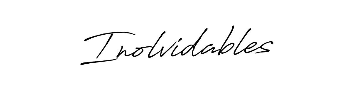 It looks lik you need a new signature style for name Inolvidables. Design unique handwritten (Antro_Vectra_Bolder) signature with our free signature maker in just a few clicks. Inolvidables signature style 7 images and pictures png