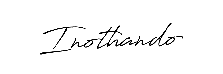 Use a signature maker to create a handwritten signature online. With this signature software, you can design (Antro_Vectra_Bolder) your own signature for name Inothando. Inothando signature style 7 images and pictures png