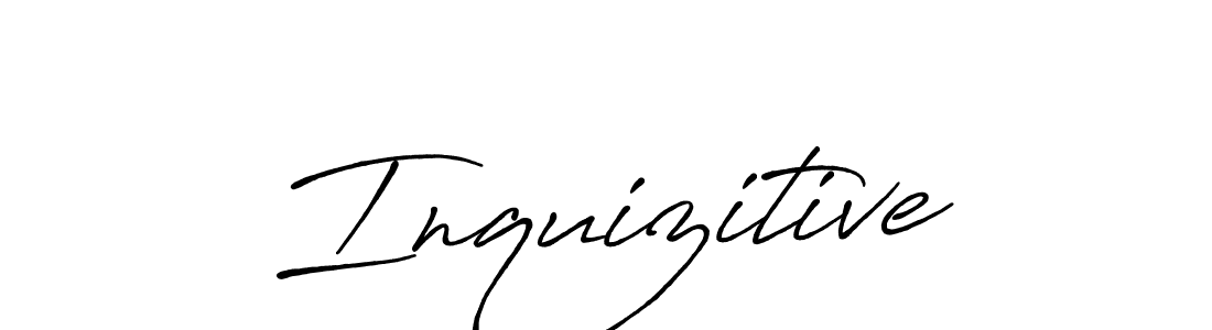 Use a signature maker to create a handwritten signature online. With this signature software, you can design (Antro_Vectra_Bolder) your own signature for name Inquizitive. Inquizitive signature style 7 images and pictures png