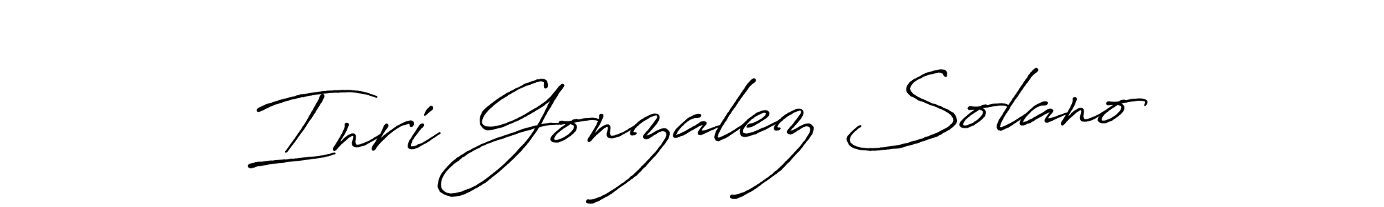 Make a beautiful signature design for name Inri Gonzalez Solano. Use this online signature maker to create a handwritten signature for free. Inri Gonzalez Solano signature style 7 images and pictures png