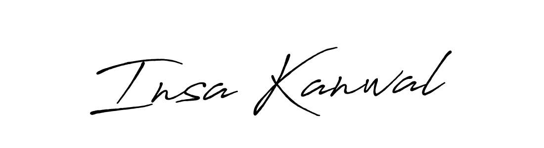 How to make Insa Kanwal signature? Antro_Vectra_Bolder is a professional autograph style. Create handwritten signature for Insa Kanwal name. Insa Kanwal signature style 7 images and pictures png