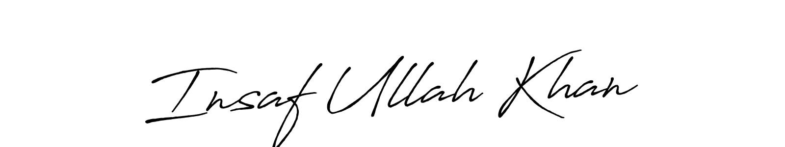 Insaf Ullah Khan stylish signature style. Best Handwritten Sign (Antro_Vectra_Bolder) for my name. Handwritten Signature Collection Ideas for my name Insaf Ullah Khan. Insaf Ullah Khan signature style 7 images and pictures png