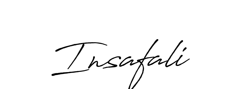 Make a beautiful signature design for name Insafali. With this signature (Antro_Vectra_Bolder) style, you can create a handwritten signature for free. Insafali signature style 7 images and pictures png