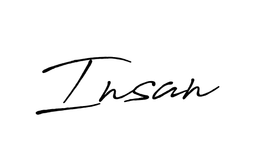 How to make Insan signature? Antro_Vectra_Bolder is a professional autograph style. Create handwritten signature for Insan name. Insan signature style 7 images and pictures png