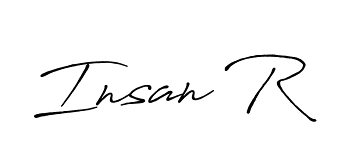 How to make Insan R signature? Antro_Vectra_Bolder is a professional autograph style. Create handwritten signature for Insan R name. Insan R signature style 7 images and pictures png