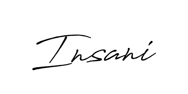 Also we have Insani name is the best signature style. Create professional handwritten signature collection using Antro_Vectra_Bolder autograph style. Insani signature style 7 images and pictures png