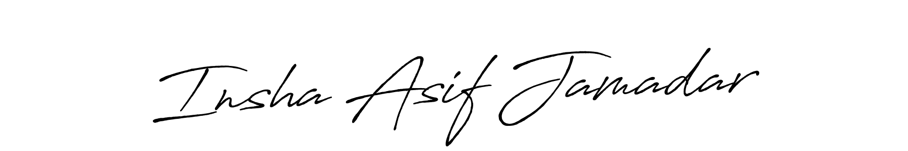 Insha Asif Jamadar stylish signature style. Best Handwritten Sign (Antro_Vectra_Bolder) for my name. Handwritten Signature Collection Ideas for my name Insha Asif Jamadar. Insha Asif Jamadar signature style 7 images and pictures png