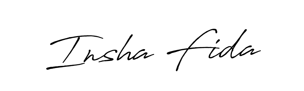 Antro_Vectra_Bolder is a professional signature style that is perfect for those who want to add a touch of class to their signature. It is also a great choice for those who want to make their signature more unique. Get Insha Fida name to fancy signature for free. Insha Fida signature style 7 images and pictures png