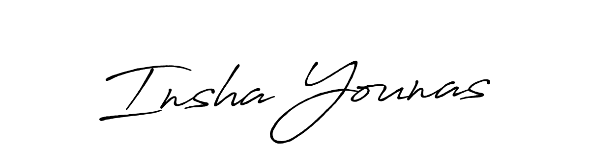 Antro_Vectra_Bolder is a professional signature style that is perfect for those who want to add a touch of class to their signature. It is also a great choice for those who want to make their signature more unique. Get Insha Younas name to fancy signature for free. Insha Younas signature style 7 images and pictures png