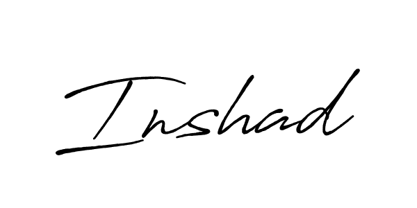 Create a beautiful signature design for name Inshad. With this signature (Antro_Vectra_Bolder) fonts, you can make a handwritten signature for free. Inshad signature style 7 images and pictures png