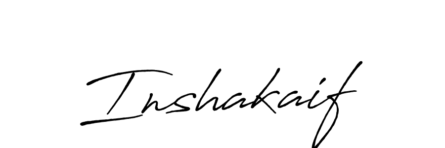 Also You can easily find your signature by using the search form. We will create Inshakaif name handwritten signature images for you free of cost using Antro_Vectra_Bolder sign style. Inshakaif signature style 7 images and pictures png