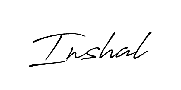 Also You can easily find your signature by using the search form. We will create Inshal name handwritten signature images for you free of cost using Antro_Vectra_Bolder sign style. Inshal signature style 7 images and pictures png