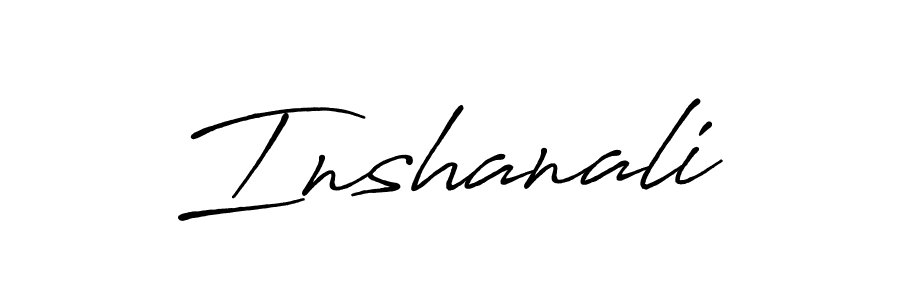 See photos of Inshanali official signature by Spectra . Check more albums & portfolios. Read reviews & check more about Antro_Vectra_Bolder font. Inshanali signature style 7 images and pictures png