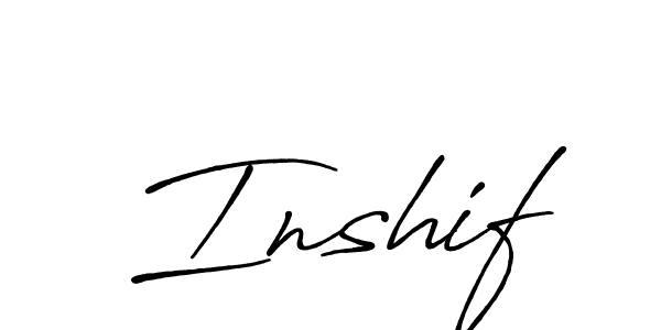 It looks lik you need a new signature style for name Inshif. Design unique handwritten (Antro_Vectra_Bolder) signature with our free signature maker in just a few clicks. Inshif signature style 7 images and pictures png