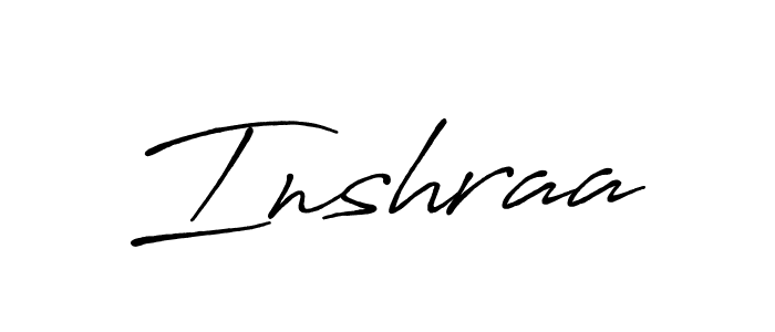 Also we have Inshraa name is the best signature style. Create professional handwritten signature collection using Antro_Vectra_Bolder autograph style. Inshraa signature style 7 images and pictures png